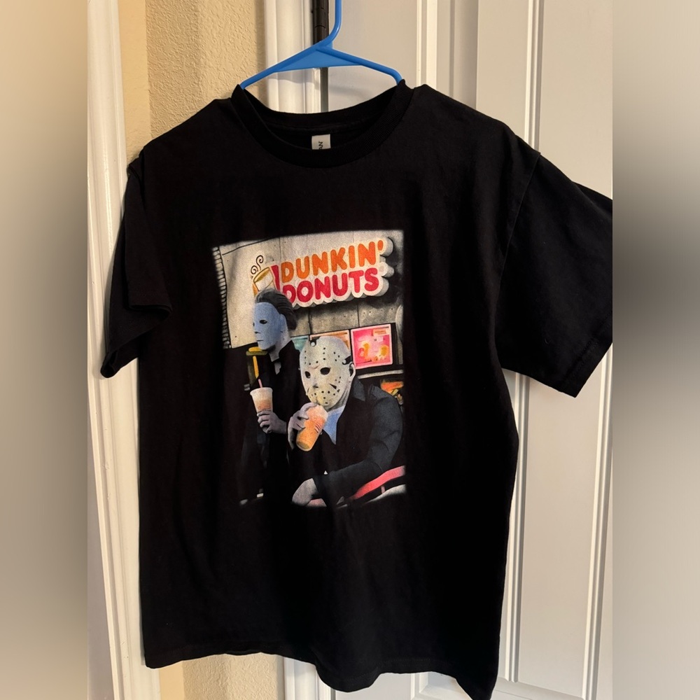 Halloween Dunkin Donuts themed Medium tshirt